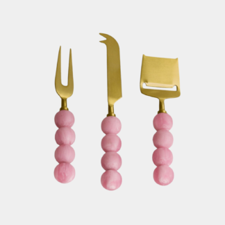 Resin Rio Raspberry Cheese Knife (Set of 3)