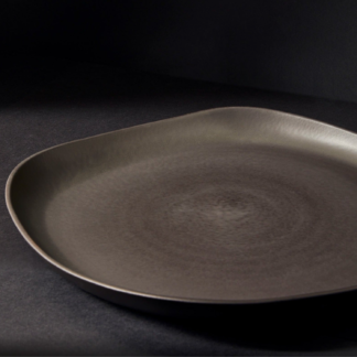 Stoneware Serving Platter- Matte Black