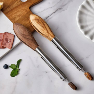 Wood Cooking Tongs