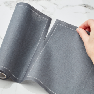 Reusable Grey Linen Dinner Napkins (20 pcs)