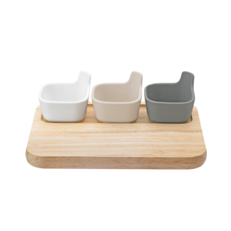 Nordic 4pc Wood Tapas Tray