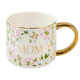 Mom Gold Pretty Petals Mug