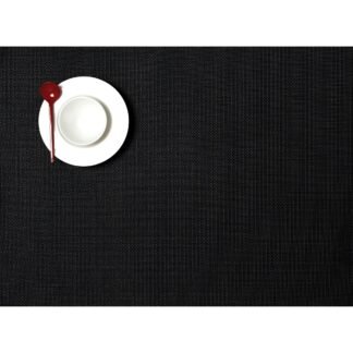 Chilewich Mini Basketweave Black Placemat Set of 4