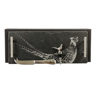Pheasant Slate Serving Tray Set